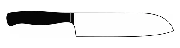 Disegno di coltello Santoku