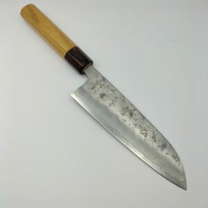 Couteau Japonais Artisanal Santoku par Kagemitsu en Ginsan