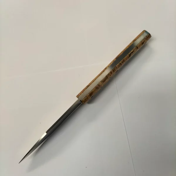 Couteau artisanal Tedesco par Adrien Giovaninetti en bouleau3