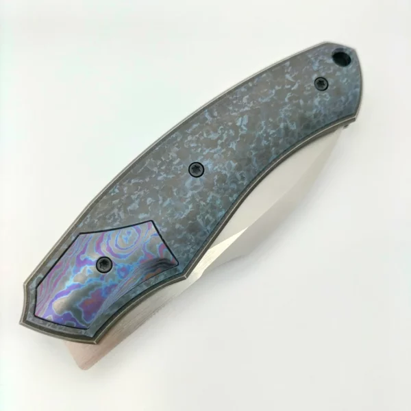 Couteau de Collection Davless Timascus realise par Custom Knife Factory10