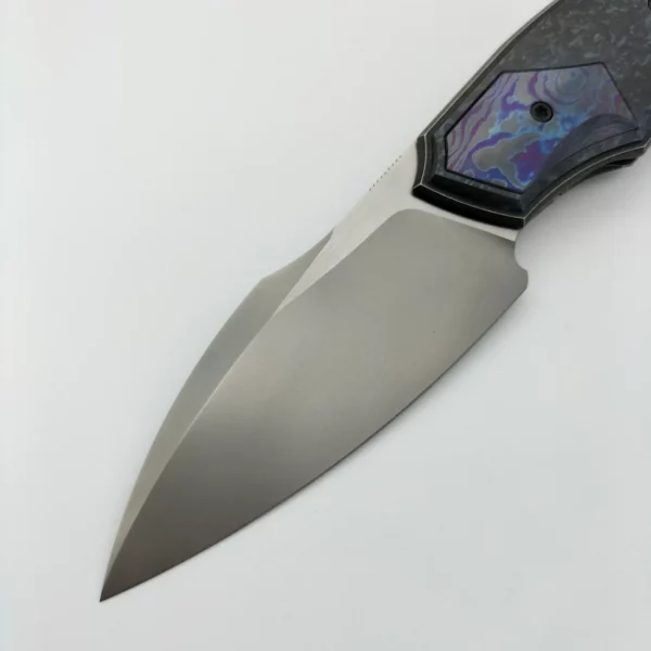 Couteau de Collection Davless Timascus realise par Custom Knife Factory3