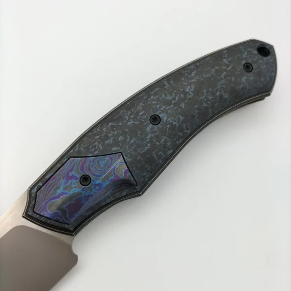 Couteau de Collection Davless Timascus realise par Custom Knife Factory4