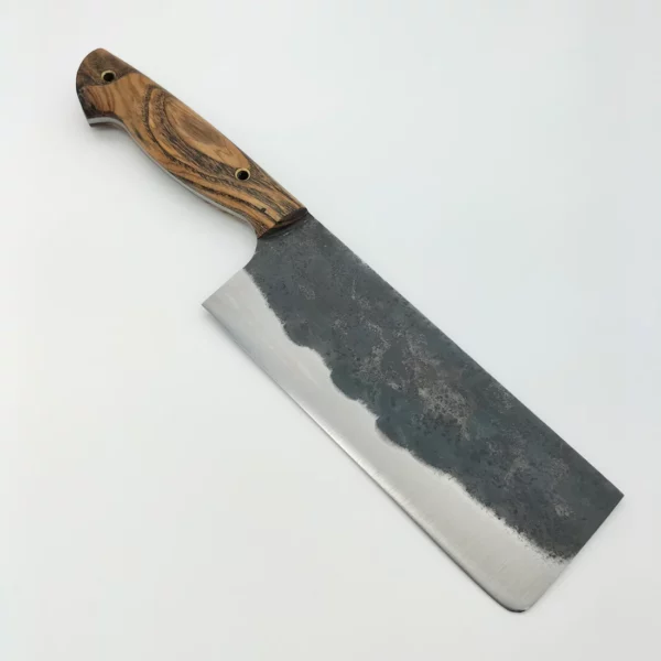 Couteau de Cuisine Artisanal Nakiri Frene par Frederic Marchand2 1