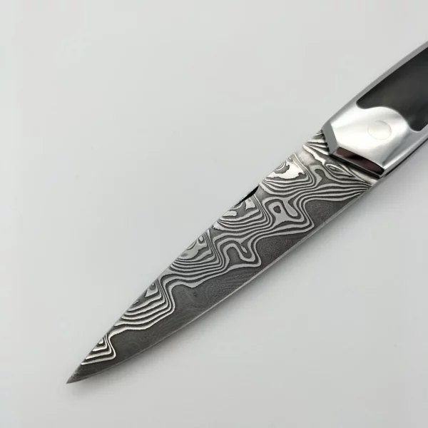 Couteau de collection damas realise par Vincent Saja3