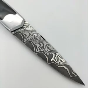 Couteau de collection damas realise par Vincent Saja85