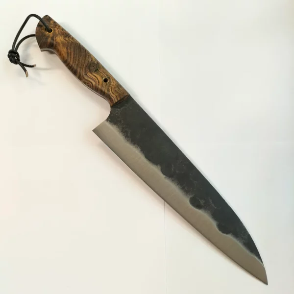 Couteau de cuisine artisanal Gyuto Frene par Frederic Marchand2