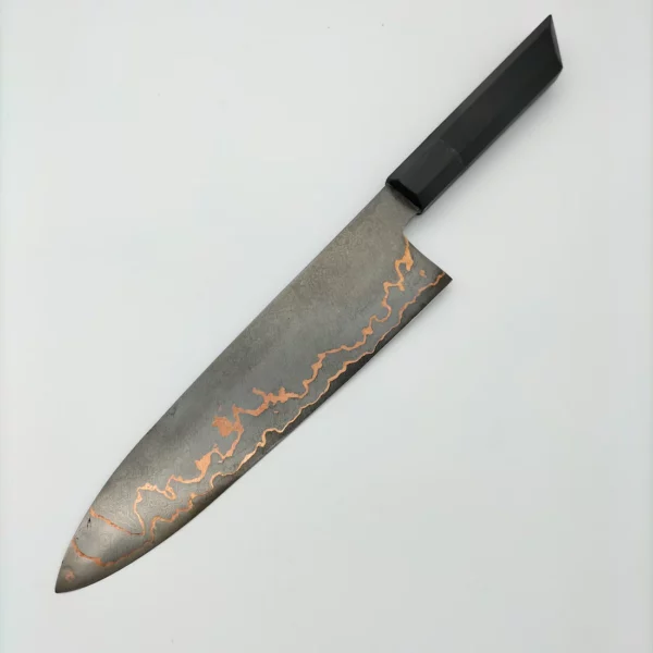 Couteau de cuisine artisanal Gyuto realise par Viet Knife2
