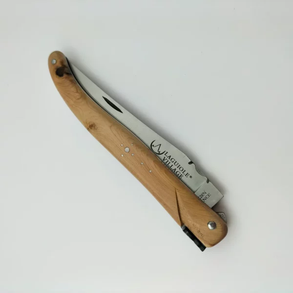 Couteau de poche Laguiole plein manche 12 cm en Genevrier5