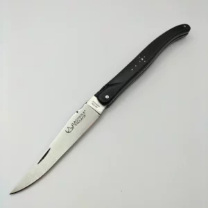 Couteau de poche Laguiole plein manche 12 cm en ebene