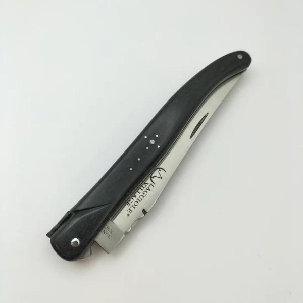 Couteau de poche Laguiole plein manche 12 cm en ebene4