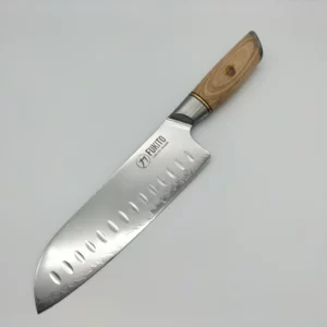 Couteau japonais de cuisine Santoku Fukito San Mai 180mm