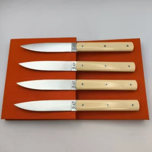 Coffret de 4 couteaux de Table Perceval 9.47 ivoire