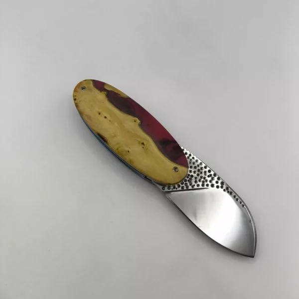 Couteau artisanal Bouledogue par DG Coutellerie en buis2