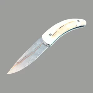 Couteau Pliant damas cuivre phacochère Chomilier — vue 1