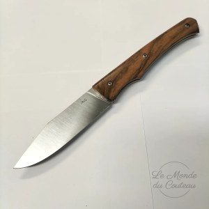 Handcrafted Tedesco knife by Adrien Giovaninetti in walnut