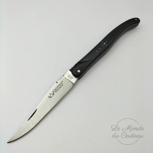 Taschenmesser Laguiole mit durchgehendem Griff 12 cm aus Ebenholz