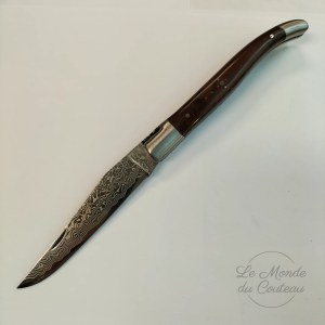 Laguiole-Klappmesser 12 cm Damast Amourette 1