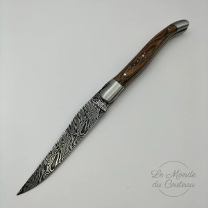 Klappmesser Laguiole Village 12 cm Damast Bocote