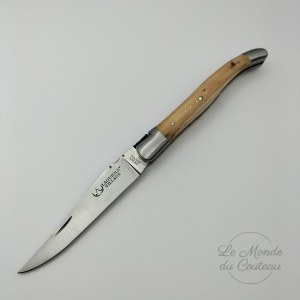 Laguiole Village Klappmesser 12 cm doppelte Platinen 2 Kropfen Wacholder 1