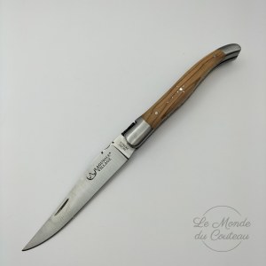 Laguiole Village Klappmesser 12 cm doppelte Platinen 2 Kropfen Olivenholz 1