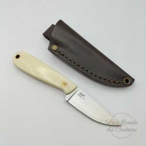 Feststehendes Messer Brisa Necker weißes Micarta