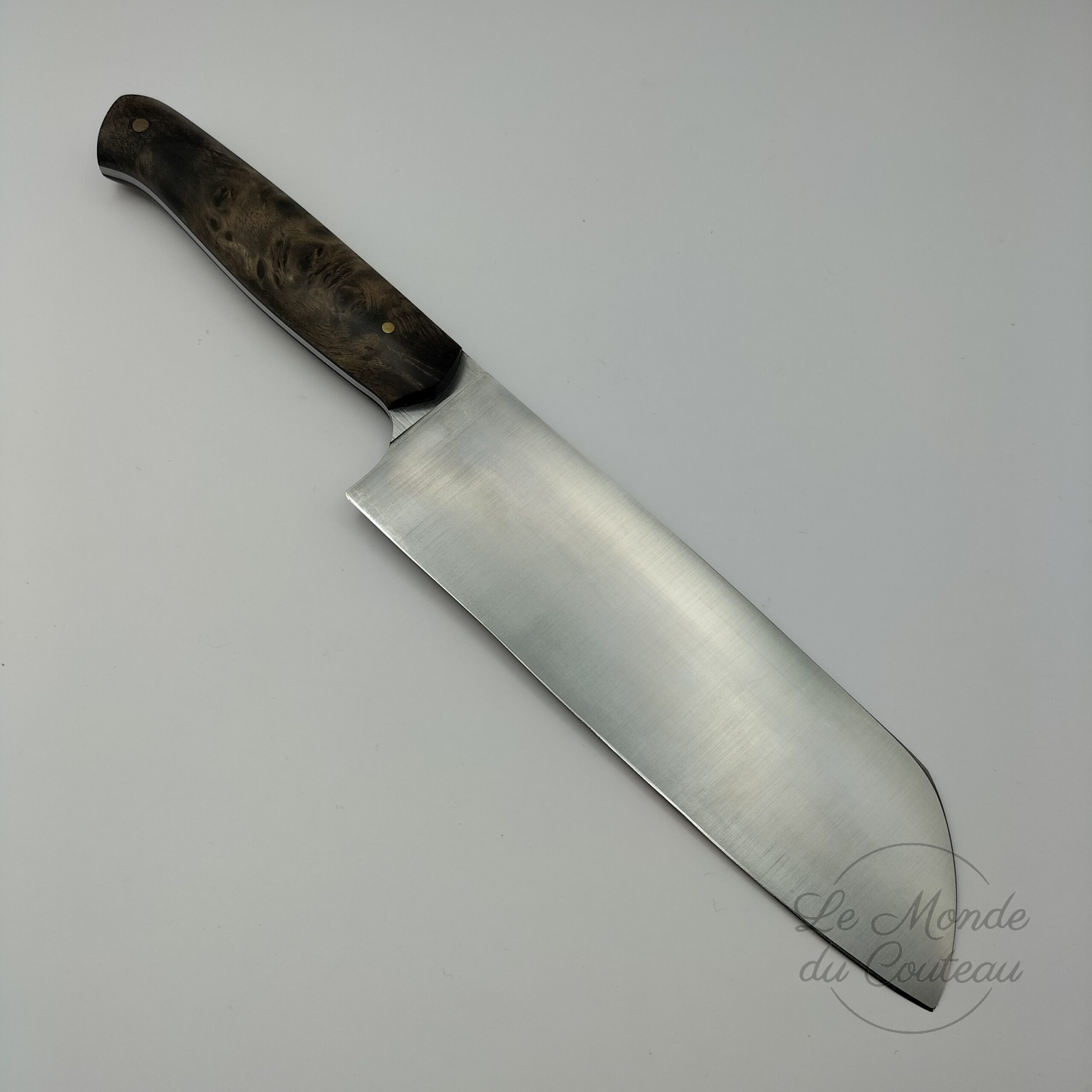 Handgefertigtes Küchen-Santoku Edelstahl Yorick Stoupy2