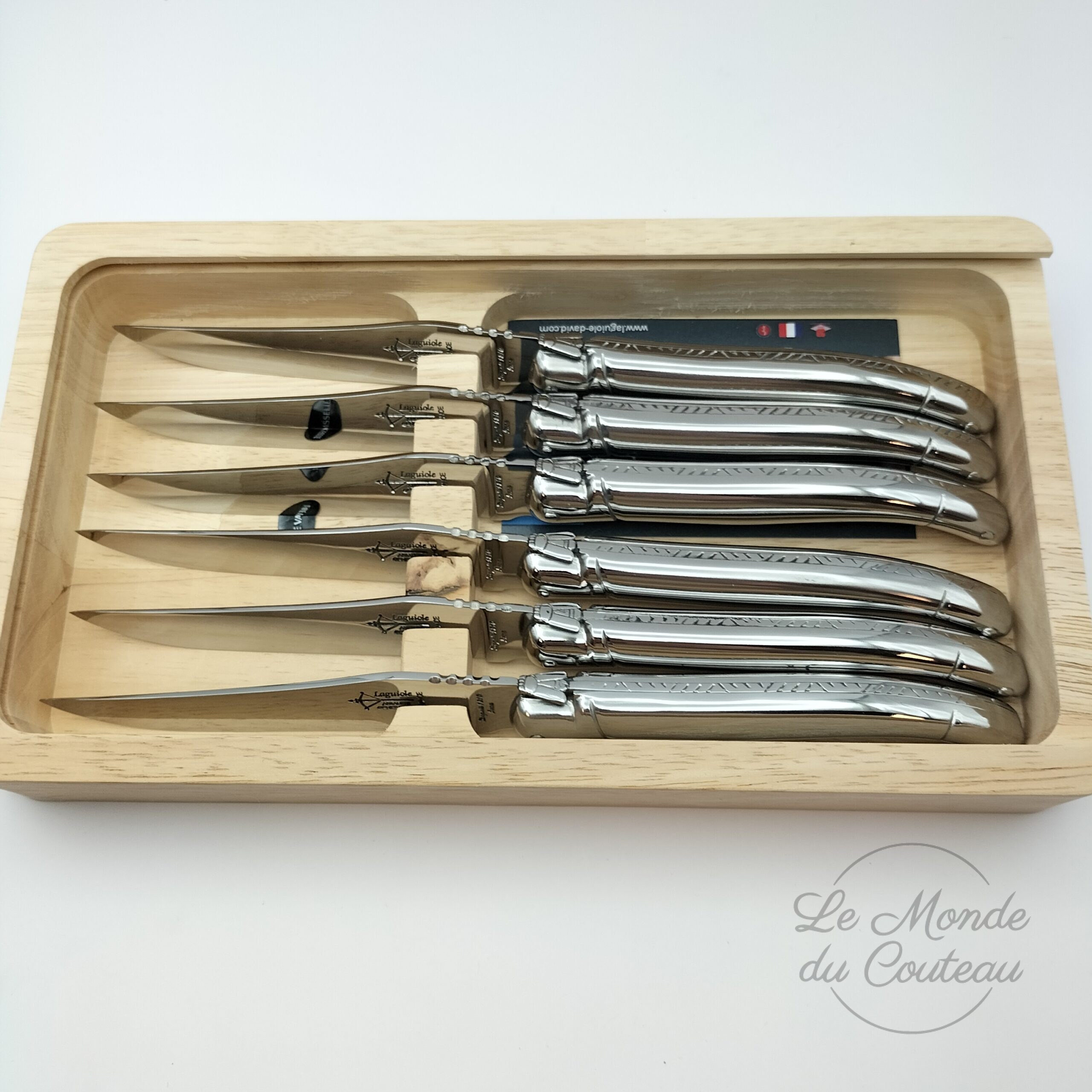 Estuche de 6 Laguiole Acero inoxidable G.David