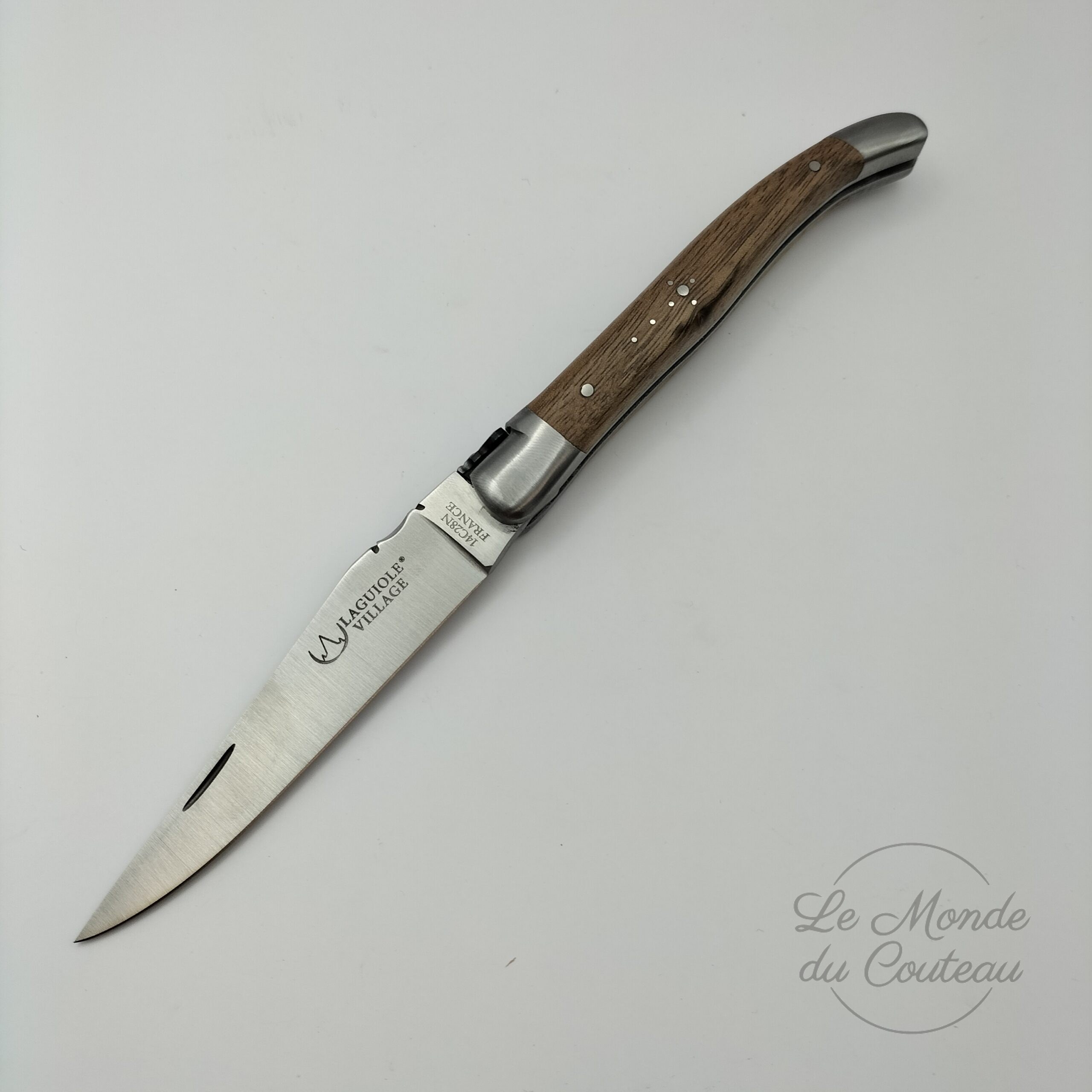 Coltello da Tasca Laguiole Village 11 cm Doppie Ghiere Noce