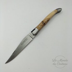Taschenmesser Laguiole Village 11 cm mit doppelten Backen aus Wacholder