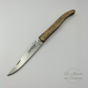 Laguiole Village Klappmesser 12 cm, doppelte Platinen, Vollgriff, Birkenholz