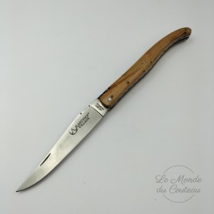 Klappmesser Laguiole Village 12 cm mit doppelten Platinen, Vollgriff, Wacholderholz