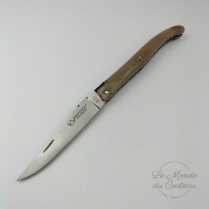 Laguiole Village Klappmesser 12 cm Doppelplatinen Voller Horngriff