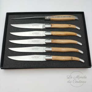 Estuche de 6 Laguiole Forge Enebro