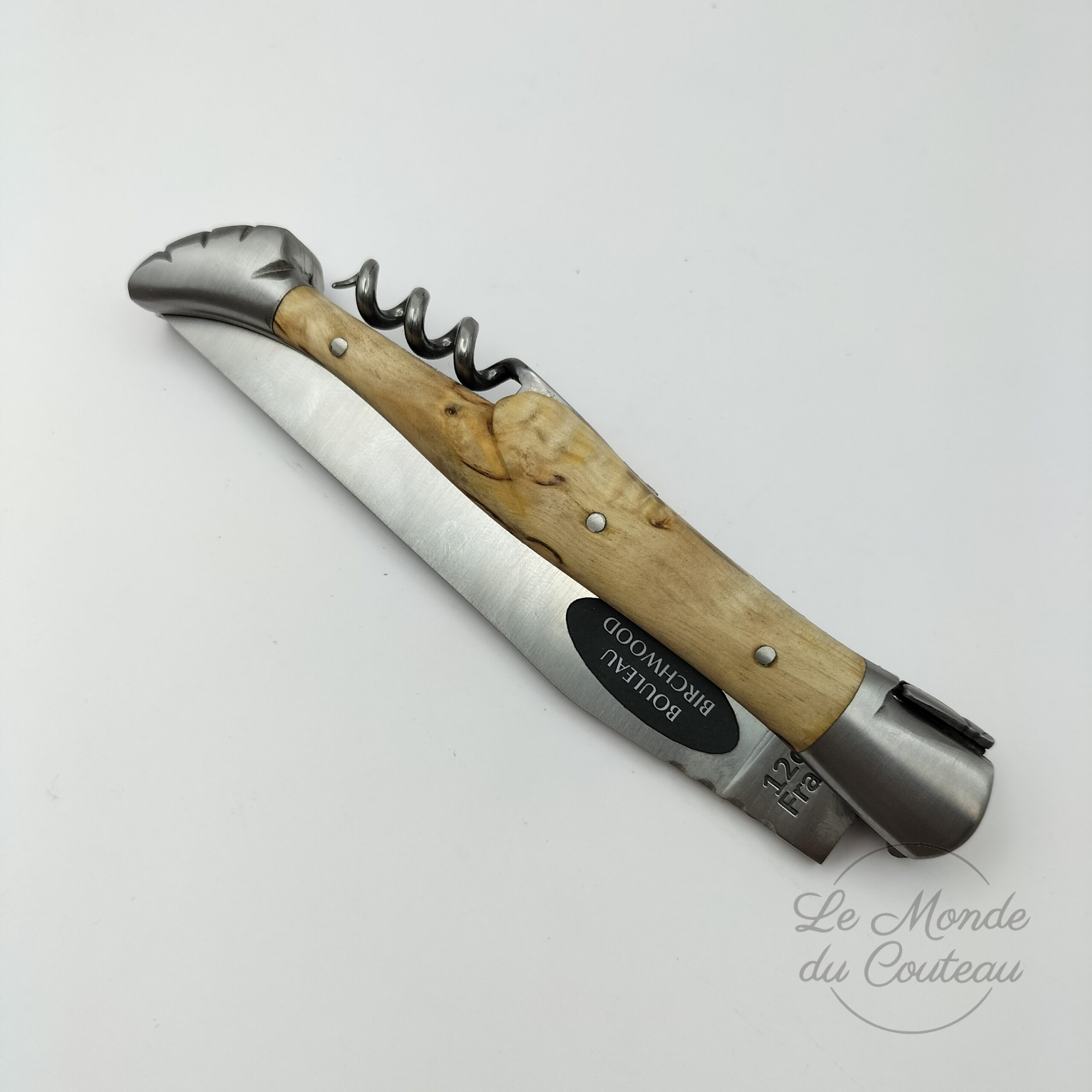 Navaja plegable Laguiole 12 cm 2 piezas G.David de abedul3