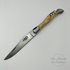 Laguiole Folding Knife 12 cm 2 pieces G.David Birch