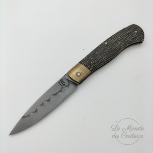 Handgefertigtes Klappmesser Jack aus Messing von Tanguy Coillot