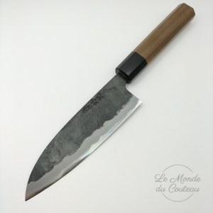 Handcrafted Japanese Santoku Knife by Yoshimitu in Shirogami1