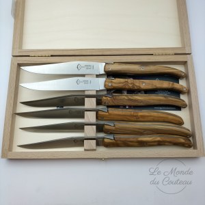 Set Tafelmesser Laguiole G.David Olivier Vollgriff