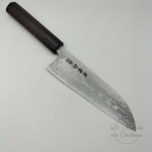 Handgefertigtes japanisches Kanetsune-Santoku-Messer