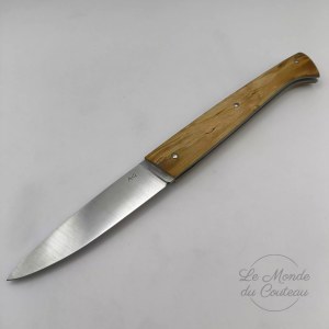 Handcrafted Lombard knife by A. Giovaninetti in stabilised birch