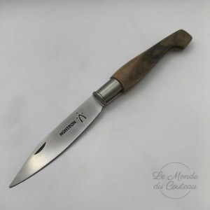 Nontron vouwmes 25 walnoot 9 cm