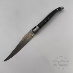 Taschenmesser Laguiole Village 10 cm mit doppelten Backen aus Ebenholz