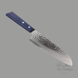 Couteau japonais Santoku Yaxell Blue — vue 1