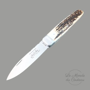Couteau Pliant Hallali Cerf Douris Chastel — vue 1