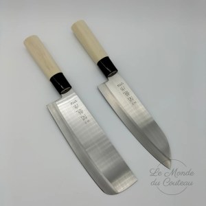 Seki Ryu Japanese Santoku and Nakiri knife set
