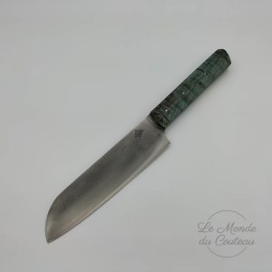 Ambachtelijk Santoku-keukenmes door JT Forge in esdoorn