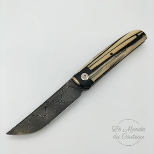 Damascus collector's knife by Alain Sitz 3