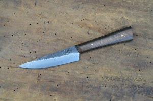 Handgefertigtes Office-Küchenmesser von Arthur Lapostat aus Ebenholz